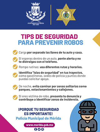 Tips para prevenir robos